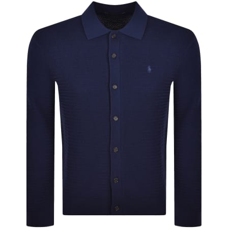 Product image for Ralph Lauren Merino Wool Knit Cardigan Navy