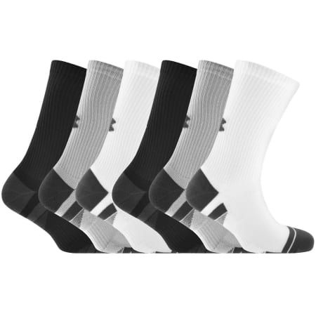 Product image for Under Armour 6 Pack Tech Crew Socks