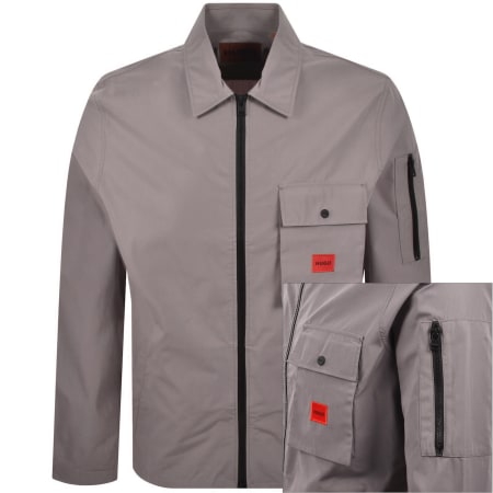 Product image for HUGO Emmond Overshirt Brown