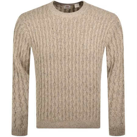 Product image for Levis Wool Blend Knit Jumper Beige