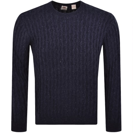 Product image for Levis Wool Blend Knit Jumper Navy