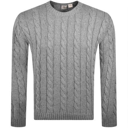 Product image for Levis Wool Blend Knit Jumper Grey