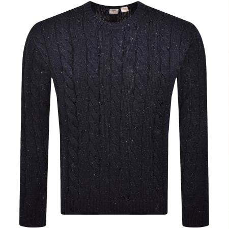 Product image for Levis Wool Blend Knit Jumper Navy