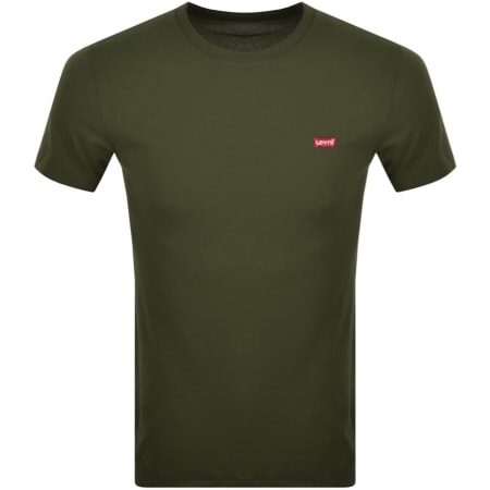 Product image for Levis Original Crew Neck Logo T Shirt Green