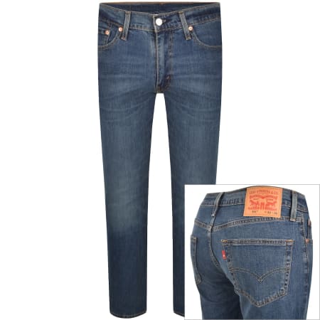 Product image for Levis 511 Slim Fit Stretch Jeans Mid Wash Blue