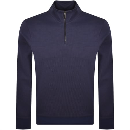 Product image for Paul Smith Half Zip Sweatshirt Blue