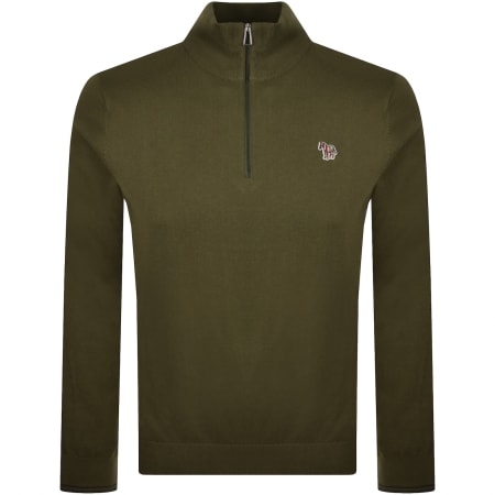 Product image for Paul Smith Half Zip Jumper Green