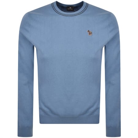 Product image for Paul Smith Crew Neck Knit Jumper Blue