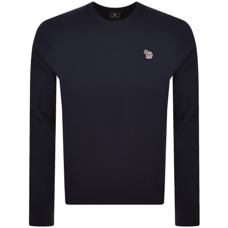 Product image for Paul Smith Crew Neck Knit Jumper Dark Blue