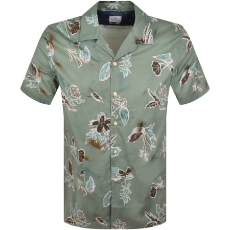 Product image for Paul Smith Casual Fit Short Sleeved Shirt Green
