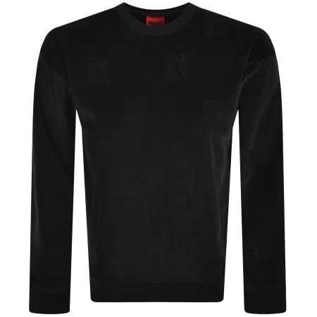 Product image for HUGO Velour Sweatshirt Black