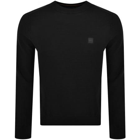 Product image for BOSS Anion Knit Jumper Black