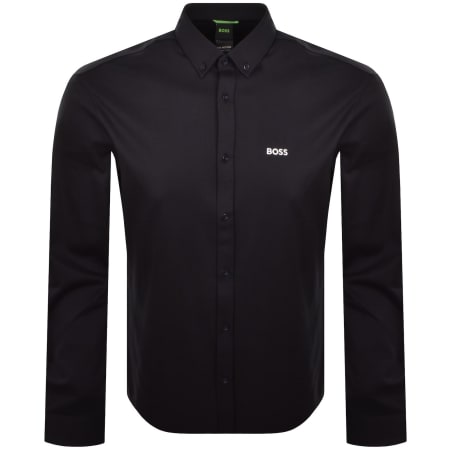Product image for BOSS ST Motion Long Sleeve Shirt Dark Blue