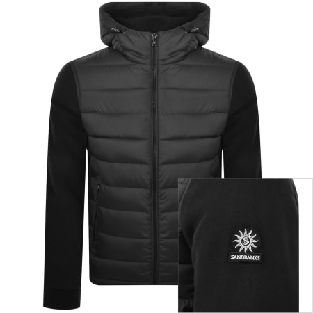 Product image for Sandbanks Outlander Hybrid Puffer Jacket Black