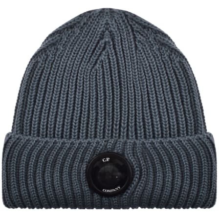 Product image for CP Company Lens Beanie Hat Blue