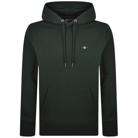 Product image for Gant Regular Fit Shield Hoodie Green