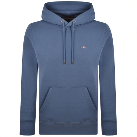 Product image for Gant Regular Fit Shield Hoodie Blue