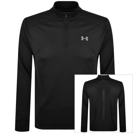 Product image for Under Armour Utility Quarter Zip T Shirt Black
