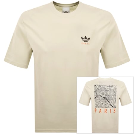 Product image for adidas Originals Short Sleeve Paris T Shirt Cream
