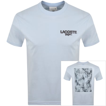 Product image for Lacoste Tennis Print T Shirt Blue