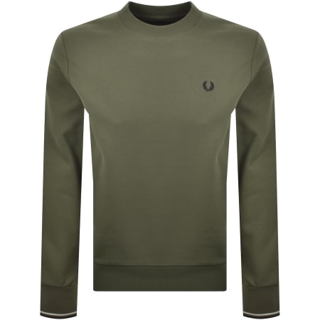 Product image for Fred Perry Crew Neck Sweatshirt Green