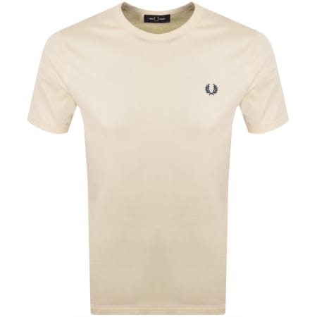 Product image for Fred Perry Ringer T Shirt Cream