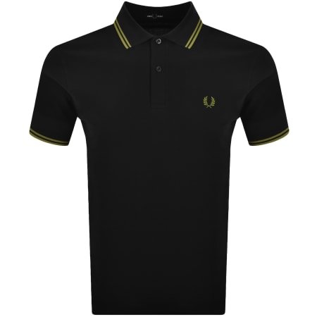 Product image for Fred Perry Twin Tipped Polo T Shirt Black