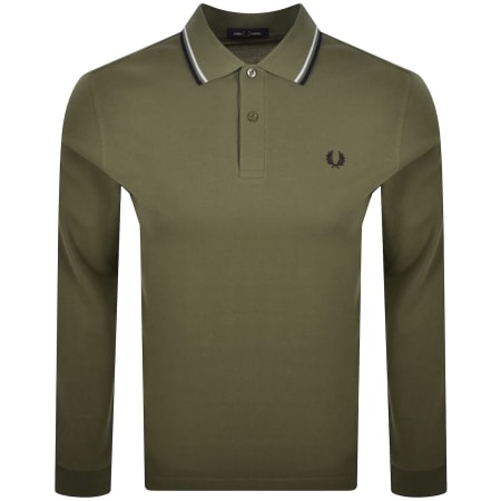 Product image for Fred Perry Twin Tipped Polo T Shirt Green