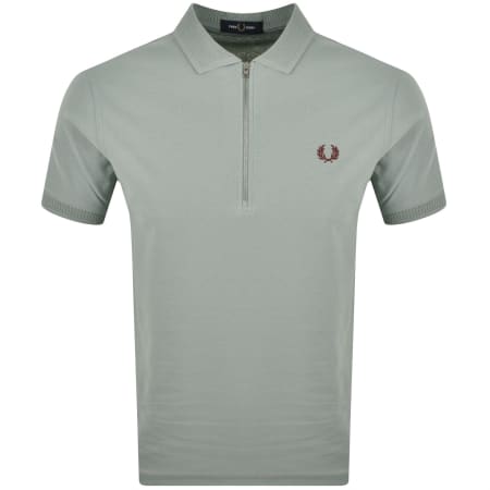 Product image for Fred Perry Crepe Pique Polo T Shirt Blue