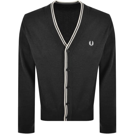 Product image for Fred Perry Classic Knit Cardigan Grey