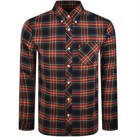 Product image for Fred Perry Stewart Tartan Shirt Black