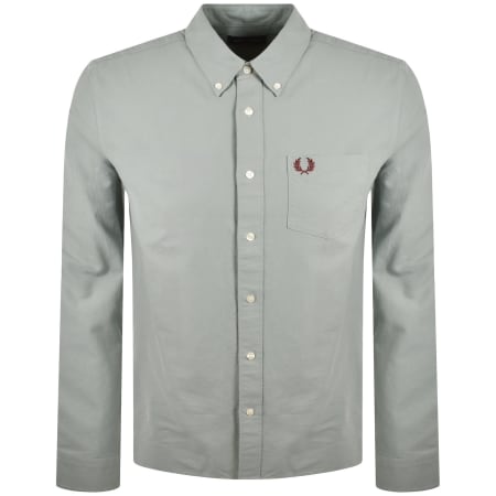 Product image for Fred Perry Oxford Shirt Silver Blue