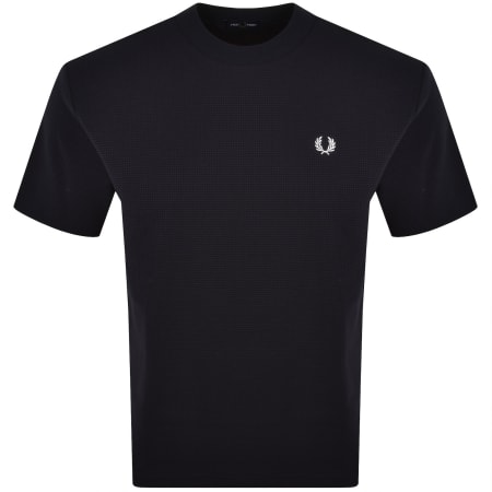 Product image for Fred Perry Waffle T Shirt Navy