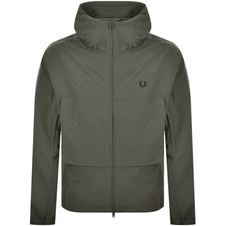 Product image for Fred Perry Boxy Hooded Jacket Green