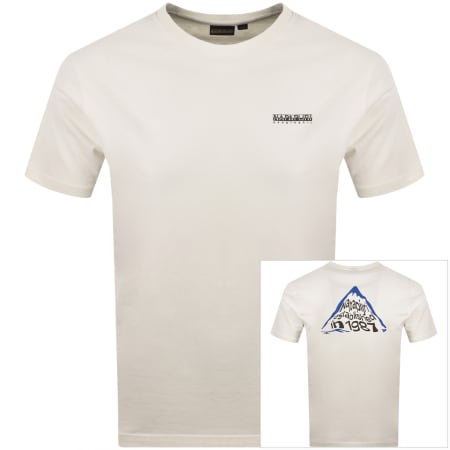 Product image for Napapijri Short Sleeve T Shirt Off White