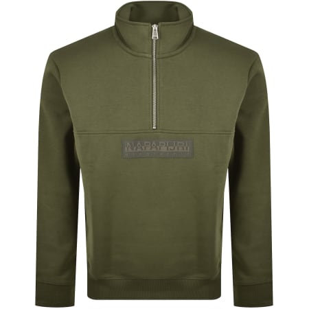 Product image for Napapijri B Box Logo Sweatshirt Green