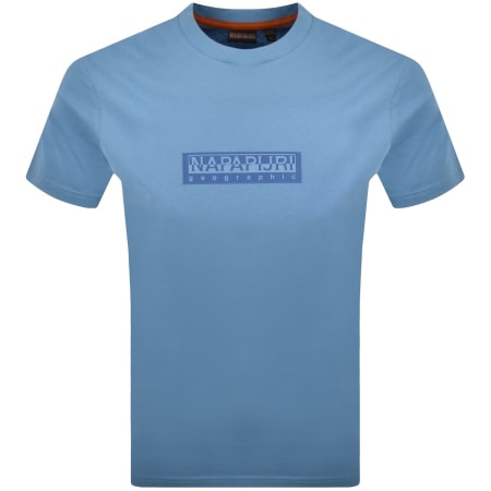 Product image for Napapijri S-Box Logo T Shirt Blue