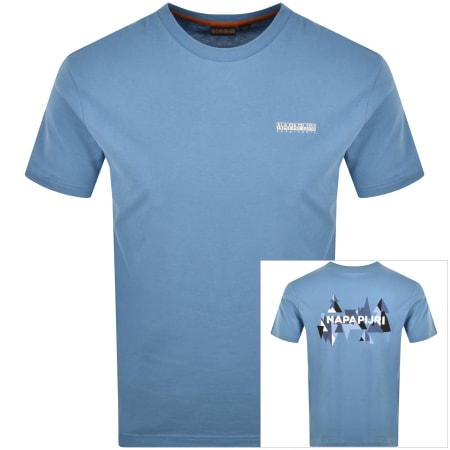 Product image for Napapijri Short Sleeve T Shirt Blue