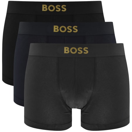 Product image for BOSS Underwear 3 Pack Gold Logo Trunks