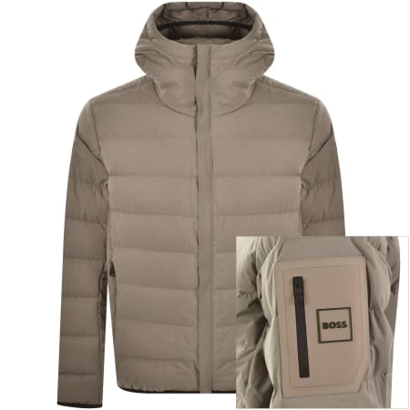 Product image for BOSS Riplite Down Jacket Brown
