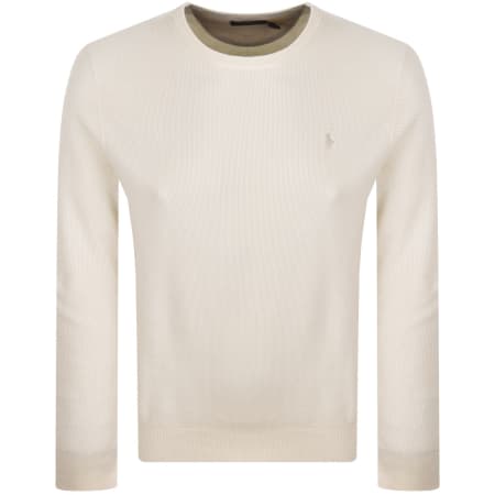 Product image for Ralph Lauren Crew Neck Knit Jumper Cream