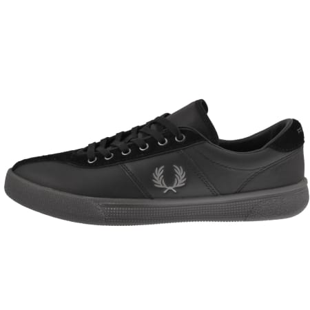Product image for Fred Perry Leather Tennis Trainers Black