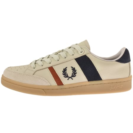 Product image for Fred Perry B725 Leather Trainers Beige