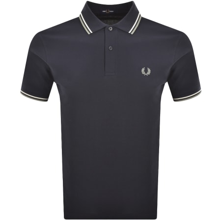 Product image for Fred Perry Twin Tipped Polo T Shirt Navy