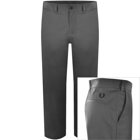 Product image for Fred Perry Slim Fit Twill Trousers Grey