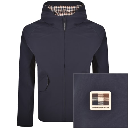 Product image for Aquascutum Shell Short Parka Navy