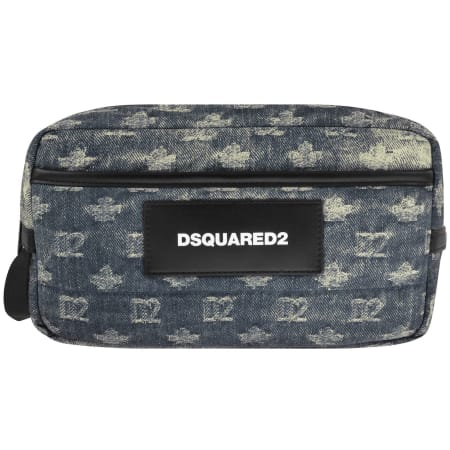 Product image for DSQUARED2 D2 Monogram Wash Bag Blue