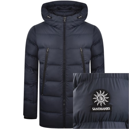 Product image for Sandbanks Mid Puffer Jacket Navy