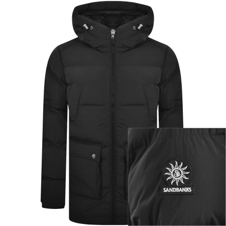 Product image for Sandbanks Mid Puffer Jacket Black