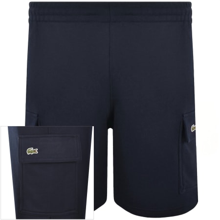 Product image for Lacoste Jersey Cargo Shorts Navy